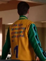 Zach Woods Silicon Valley Pied Piper Yellow Varsity Jacket - Image 2
