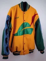 Zach Woods Silicon Valley Pied Piper Yellow Varsity Jacket - Image 3