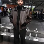 Zayn Malik New York Fashion Week Brown Leather Jacket