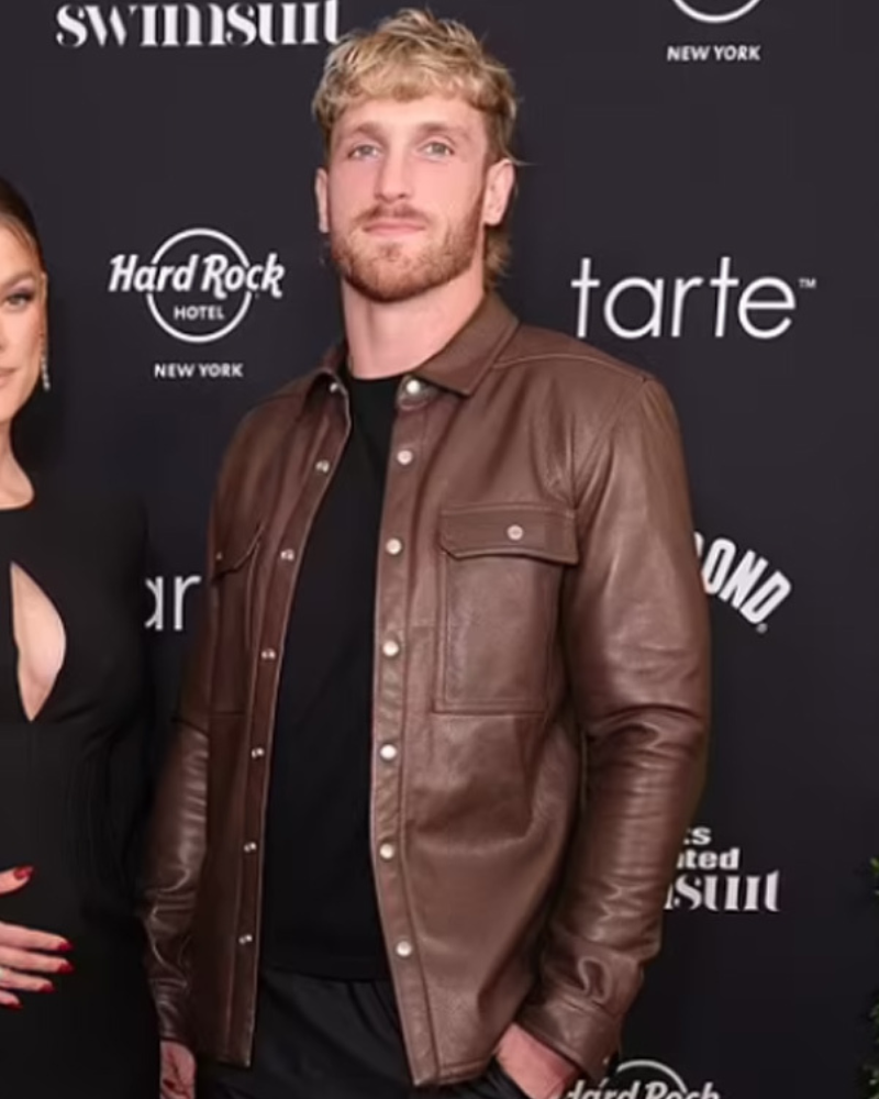 18american-wrestler-logan-paul-brown-leather-jacket American Wrestler Logan Paul Brown Leather Jacket - Image 1