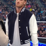 Logan Paul Blue And White Varsity Jacket