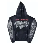 Unisex Black Airbrushed Skull Hoodie - Image 2