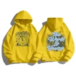 Yellow The World Is Yours Unisex Cotton Hoodie
