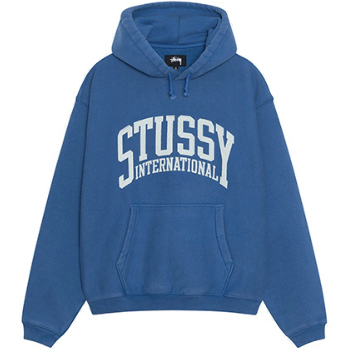 76stussy-unisex-international-blue-hoodie. Stussy Unisex International Blue Hoodie - Image 1