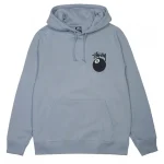 Stussy 8 Ball Unisex Hoodie Grey - Image 2