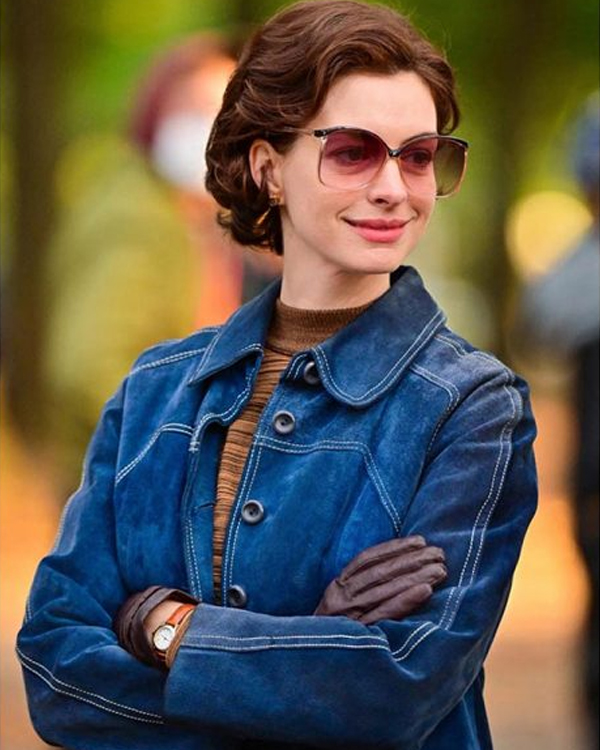 anne-hathaway-armageddon-time-2022-denim-coat-04 Anne Hathaway Armageddon Time 2022 Denim Coat - Image 1