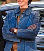 Anne Hathaway Armageddon Time 2022 Denim Coat - Image 8