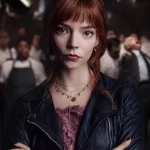 Anya Taylor-Joy The Menu Biker Jacket