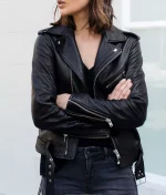 Anya Taylor-Joy The Menu Biker Jacket - Image 4