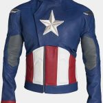 Avengers Endgame Captain America Blue Cosplay Jacket