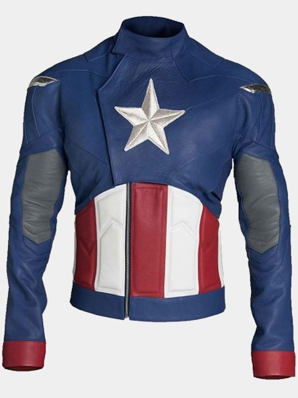 avengers-endgame-captain-america-blue-cosplay-jacket-01 Avengers Endgame Captain America Blue Cosplay Jacket - Image 1