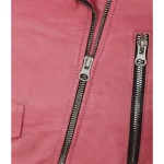 Barbie Pink Leather Jacket - Image 3