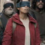 Bird Box Barcelona 2023 Georgina Campbell Red Jacket