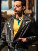 Bohemian Rhapsody Rami Malek Black Leather Jacket - Image 2