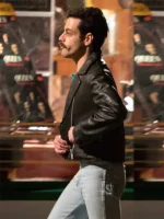 Bohemian Rhapsody Rami Malek Black Leather Jacket - Image 3