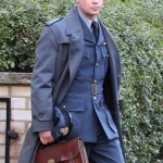 Brad Pitt Allied Double Breasted Grey Coat
