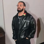 Drake Amici Violente Black Leather Jacket