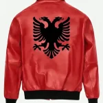 Drake Polar Opposites Albanian Flag Leather Jacket