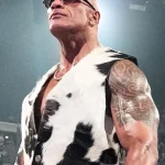 Dwayne Johnson WWE Raw Cow Print Vest