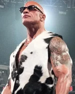 Dwayne Johnson WWE Raw Cow Print Vest