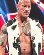 Dwayne Johnson WWE Raw Cow Print Vest - Image 3