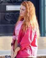 It Ends With Us 2024 Blake Lively Pink Jacket - Image 2