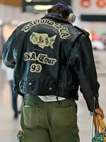 Jacob Elordi Avirex Leather Jacket - Image 3