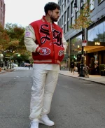 Jeff Hamilton San Francisco 49ers Varsity Jacket - Image 3