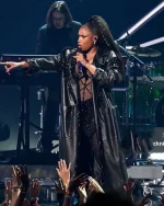 Jennifer Hudson iHeartRadio Music Awards 2024 Leather Coat