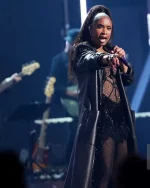 Jennifer Hudson iHeartRadio Music Awards 2024 Leather Coat - Image 2
