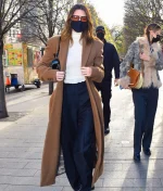 Kendall Jenner Street-style Brown Coat - Image 2
