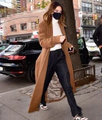 Kendall Jenner Street-style Brown Coat - Image 7