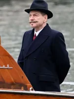 Kenneth Branagh A Haunting in Venice 2023 Black Coat - Image 3
