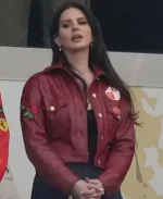 Lana Del Rey Super Bowl 2024 Leather Jacket - Image 3
