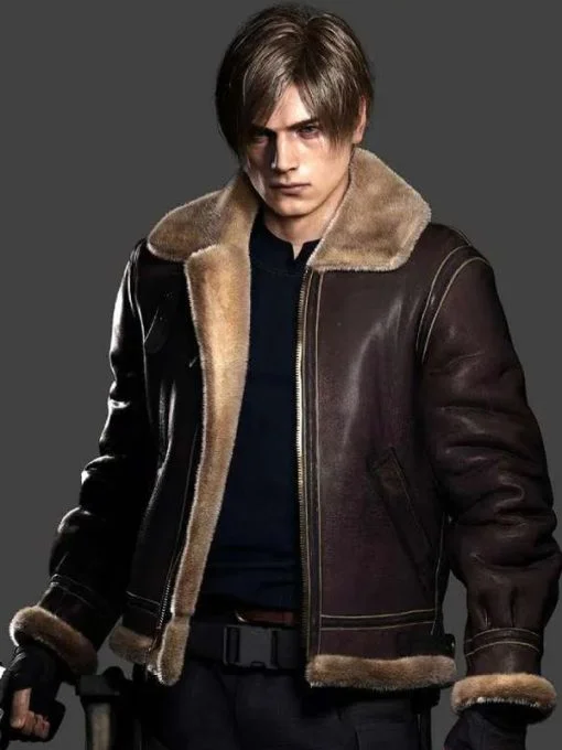leon-s-kennedy-resident-evil-4-2023-jacket-01 Leon S. Kennedy Resident Evil 4 2023 Jacket - Image 1