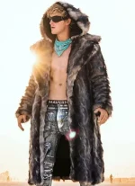 Logan Paul Fur Hooded Long Coat