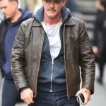 Luke Evans 5lbs of Pressure Brown Leather Jacket