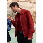 Marcello Emily in Paris S04 Red Suede Leather Jacket