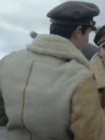 Masters of the Air S01 Callum Turner Aviator B3 Leather Jacket - Image 6