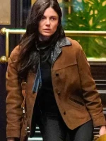 Monica Barbaro A Complete Unknown 2024 Suede Leather Jacket