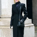 Nicole Kidman Babygirl 2024 Black Trench Coat