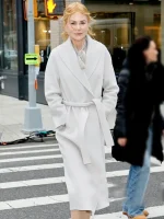 Nicole Kidman Babygirl White Coat