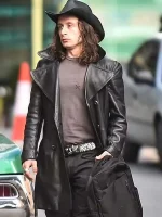 Rory Culkin 5lbs of Pressure Black Leather Coat - Image 2