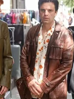 Sebastian Stan A Different Man Brown Leather Jacket - Image 3