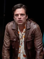Sebastian Stan A Different Man Brown Leather Jacket - Image 4