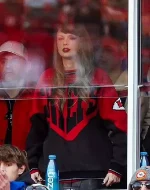 Taylor Swift Chiefs Black and Red Sweatshirt