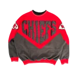 Taylor Swift Chiefs Black and Red Sweatshirt - Image 4