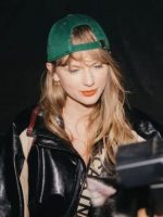 Taylor Swift Coachella 2024 Black Leather Jacket - Image 4