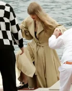 Taylor Swift Italy’s Lake Como Tan Beige Trench Coat - Image 2