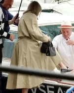 Taylor Swift Italy’s Lake Como Tan Beige Trench Coat - Image 3